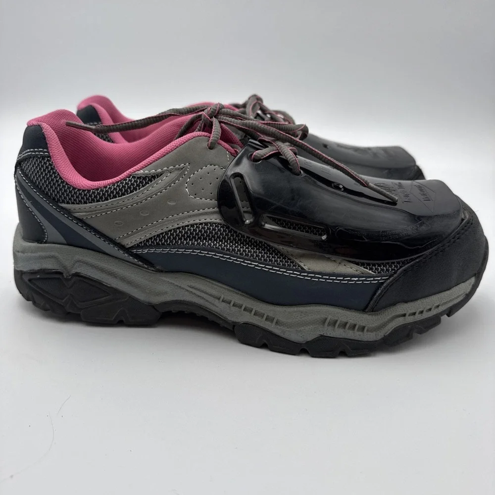 Brahma for Her Steel Toe Work Sneakers Sarah St Navy Blue & Pink Women's size 11 - Picture 8 of 14